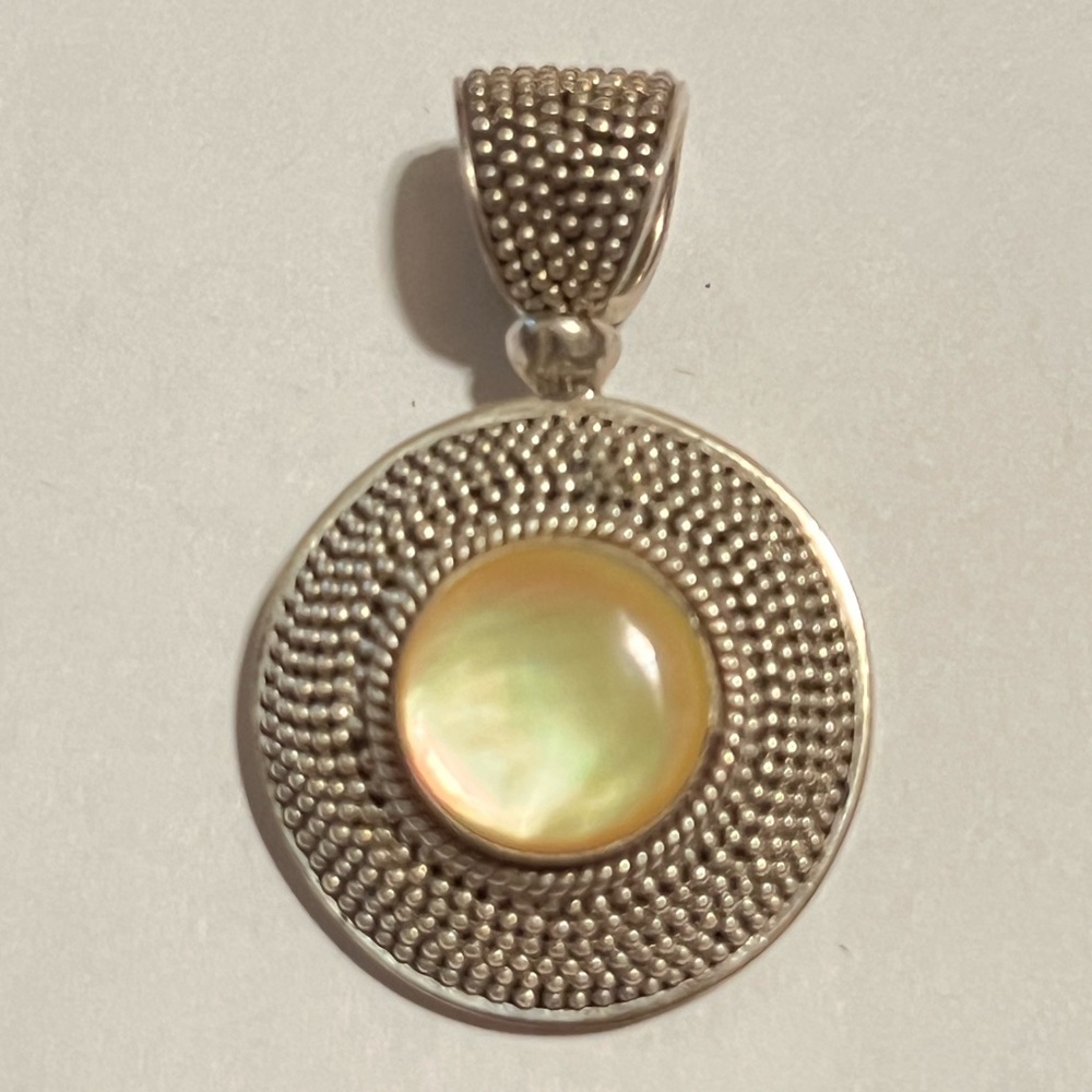 Vintage 925 sterling silver BA pendant